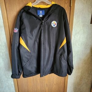 Reebok Black and Yellow NFL Onfield Jacket